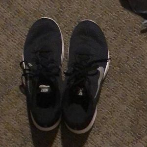 White and silver nikes